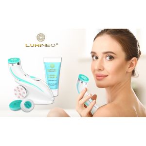 ЧЕТКА ЗА ЛИЦЕ 4 В 1 - LUMINEO PRO HOME SPA + ГЕЛ ЗА ВСИЧКИ ТИПОВЕ КОЖА 100 мл - ТЮРКОАЗ