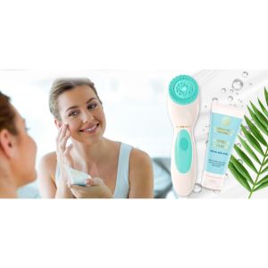 ЧЕТКА ЗА ЛИЦЕ 3 В 1 - LUMINEO HOME SPA + ГЕЛ ЗА ВСИЧКИ ТИПОВЕ КОЖА 100 мл